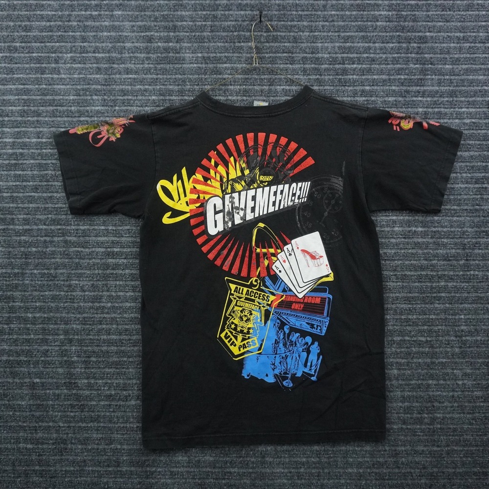 Give Me Face Streetmix Graphic T-Shirt Mens Medium Black 2008 Vintage Style Tee - Picture 2 of 13